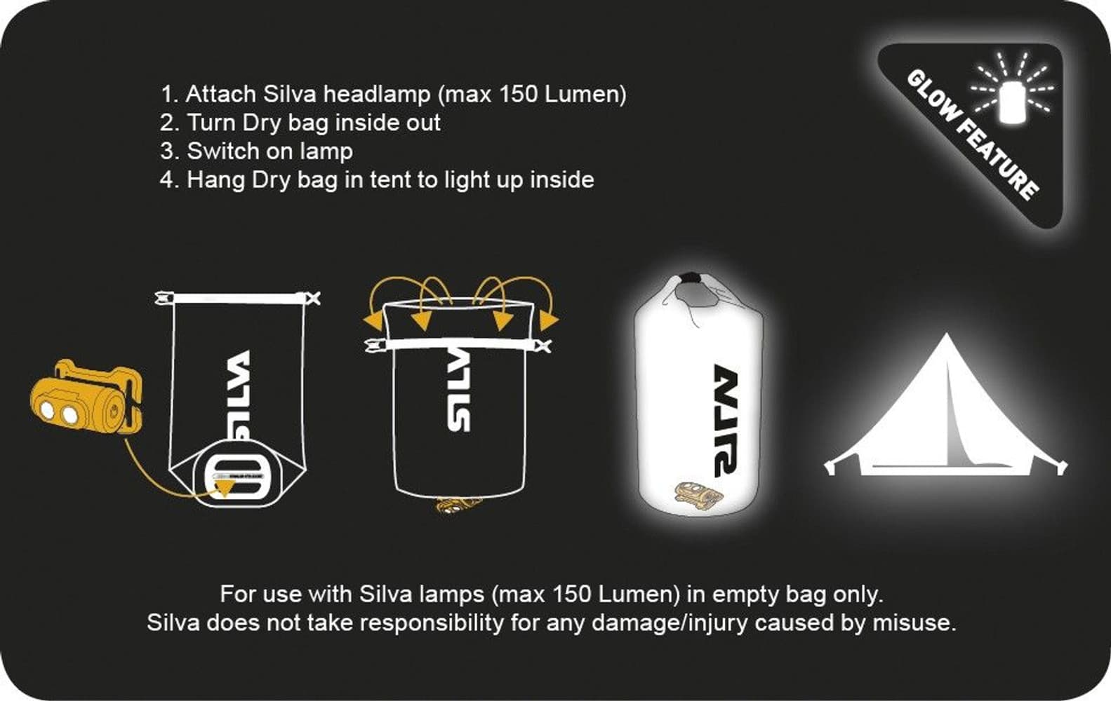 Dry Bag Genomskinlig TPU-V 48L, view: 3