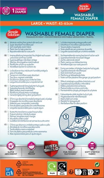 Washable Female Diaper Large, view: 1