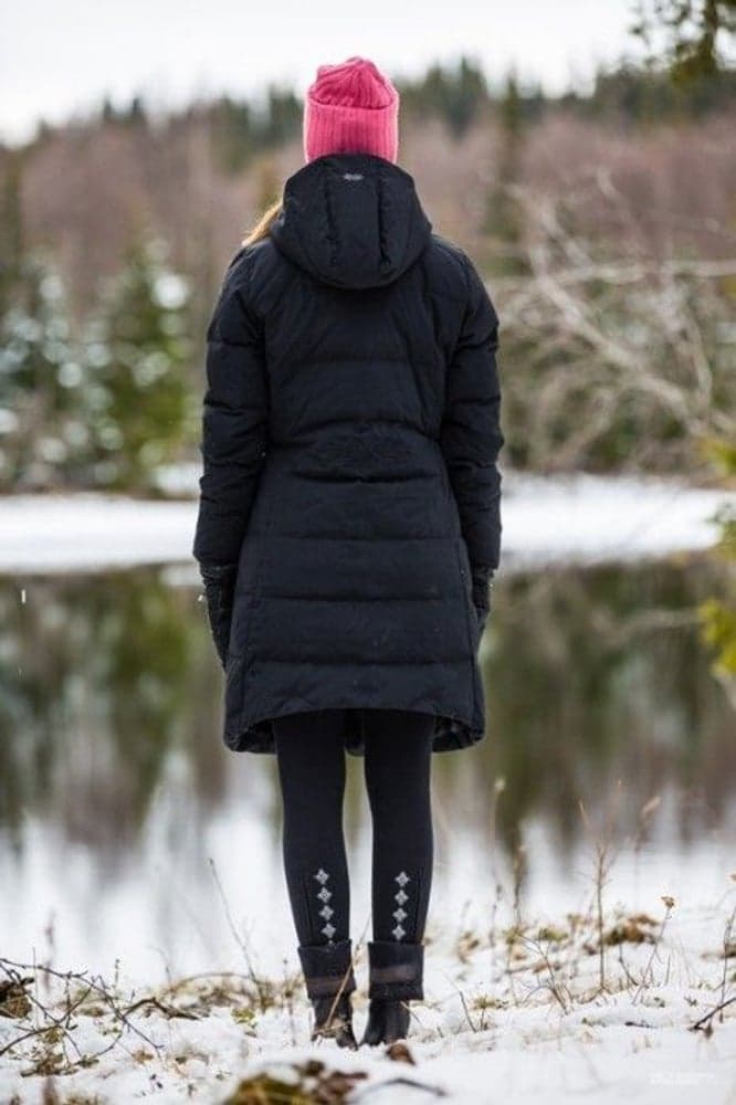Long Down Jacket Black, view: 3