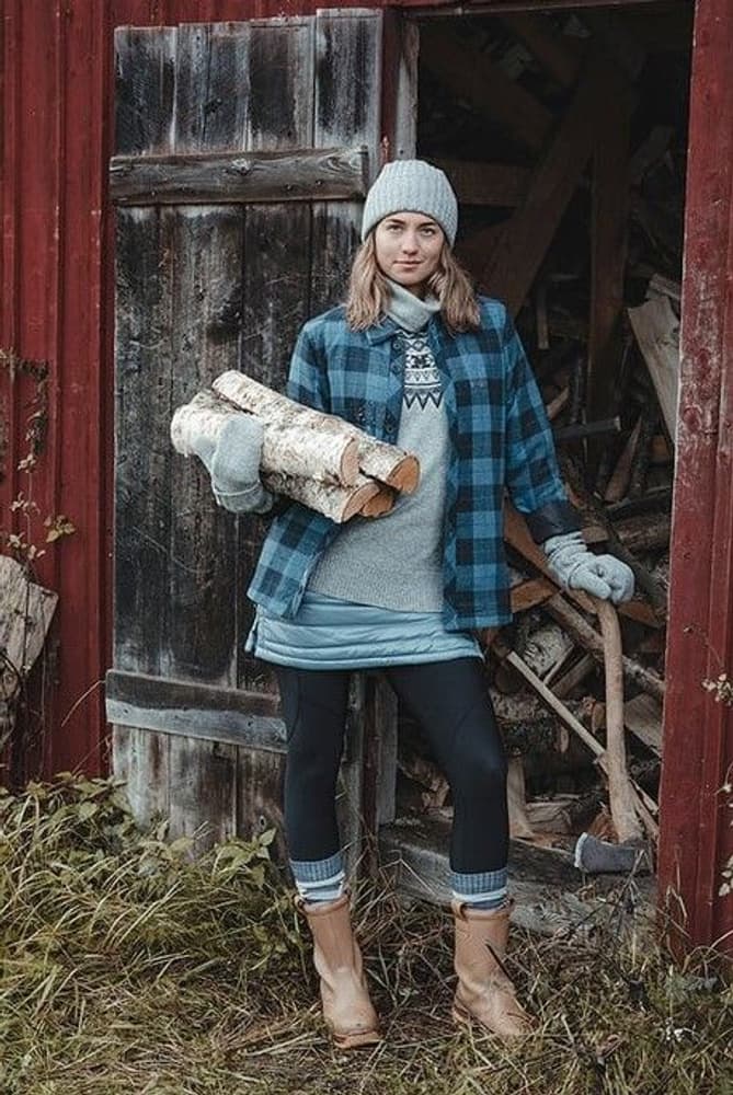 Scandinavian Roll Neck Blue Denim, view: 2