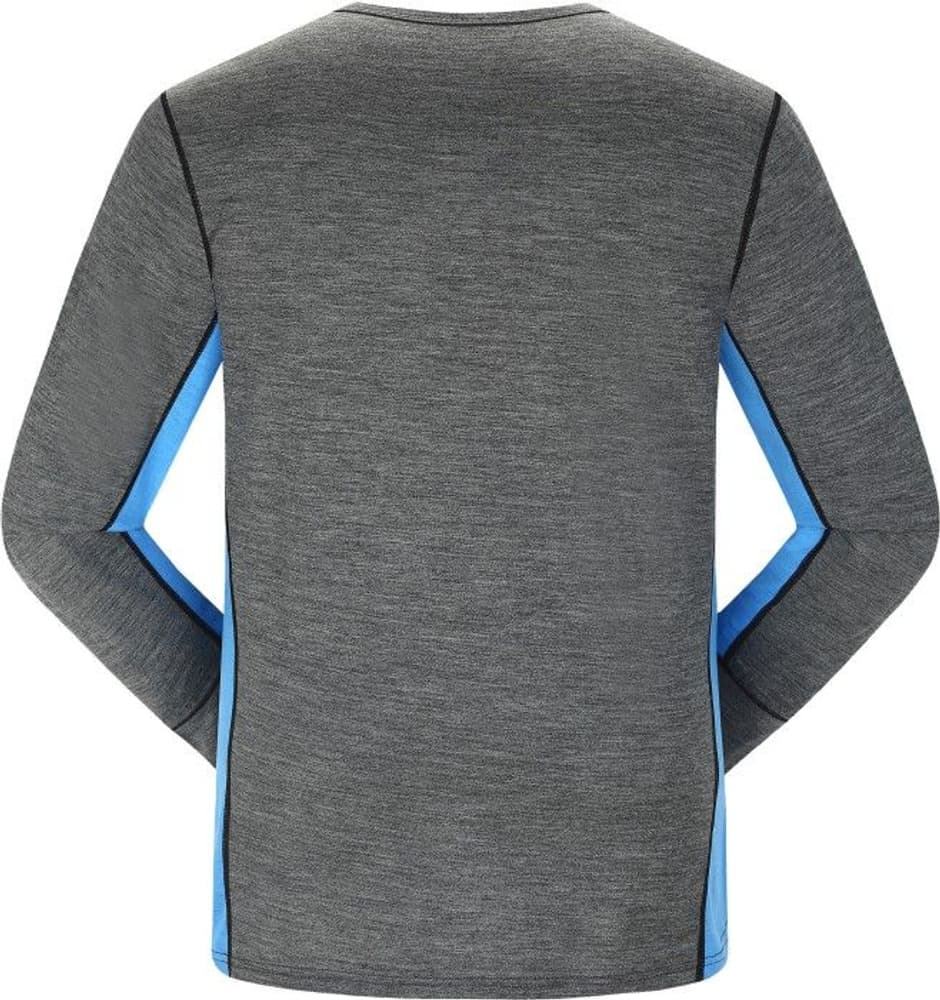 M's Leknes Merino LS Shirt Mid Grey Melange, view: 1