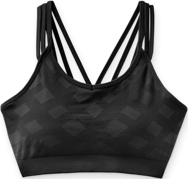 W's Seamless Strappy Bra Black, view: 0