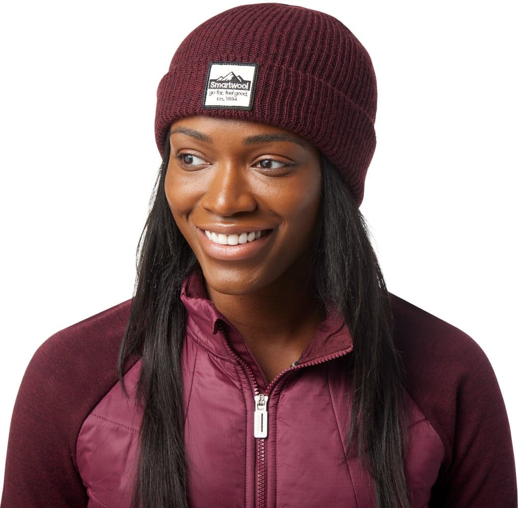 Patch Beanie Black Cherry One Size, view: 2