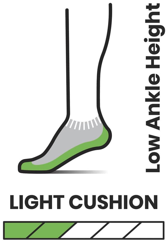 Hike Light Cushion Ankle Socks Charcoal, view: 1