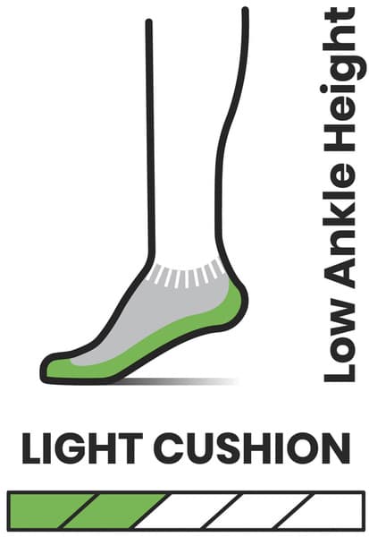 Hike Light Cushion Ankle Socks Charcoal, view: 1
