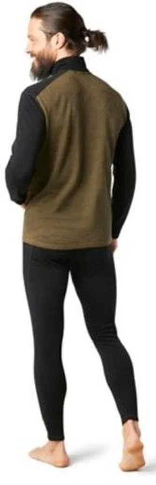 M's Mid 250 1/4 Zip Military Olive Heather/Black, view: 2