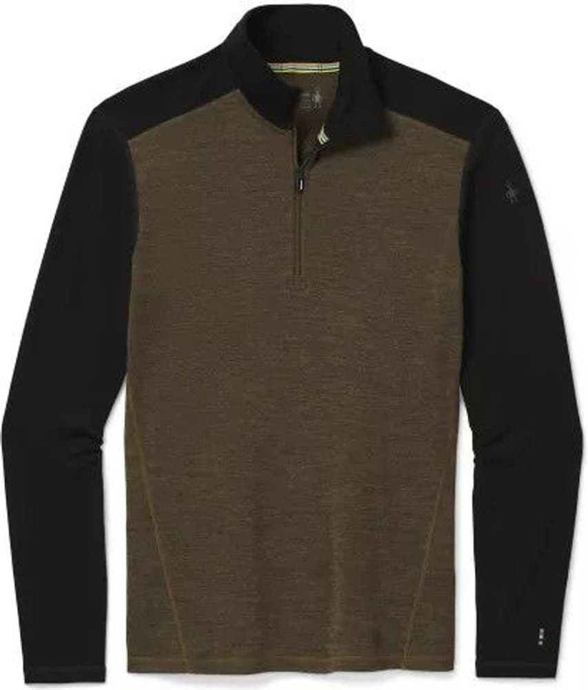 M's Mid 250 1/4 Zip Military Olive Heather/Black, view: 0