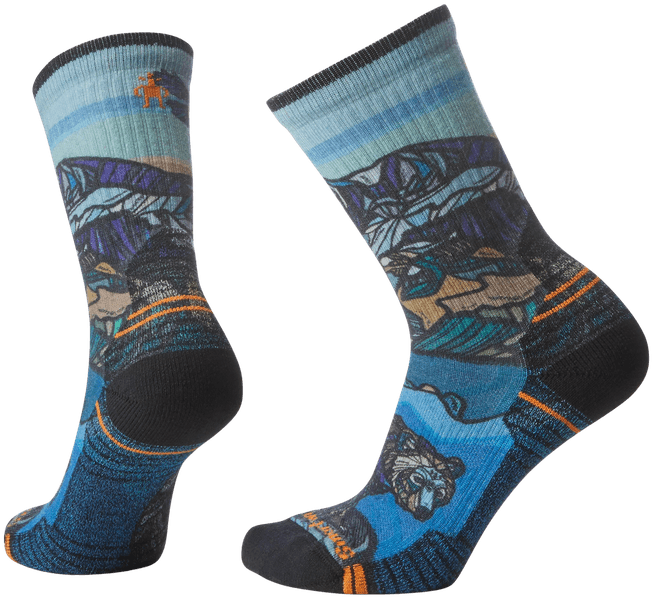 W's Hike Light Cush Icy Range Print Crew Multi Color, view: 0