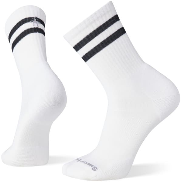 Athletic Targeted Cushion Stripe Crew White-Black, view: 0