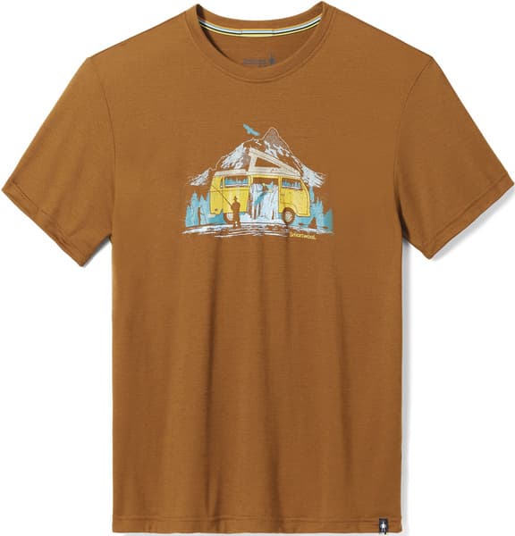 River Van Graphic Short Sleeve Tee Slim Fit Unisex Fox Brown, view: 0