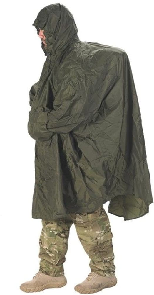 Enhanced Patrol Rain Poncho Black, view: 2