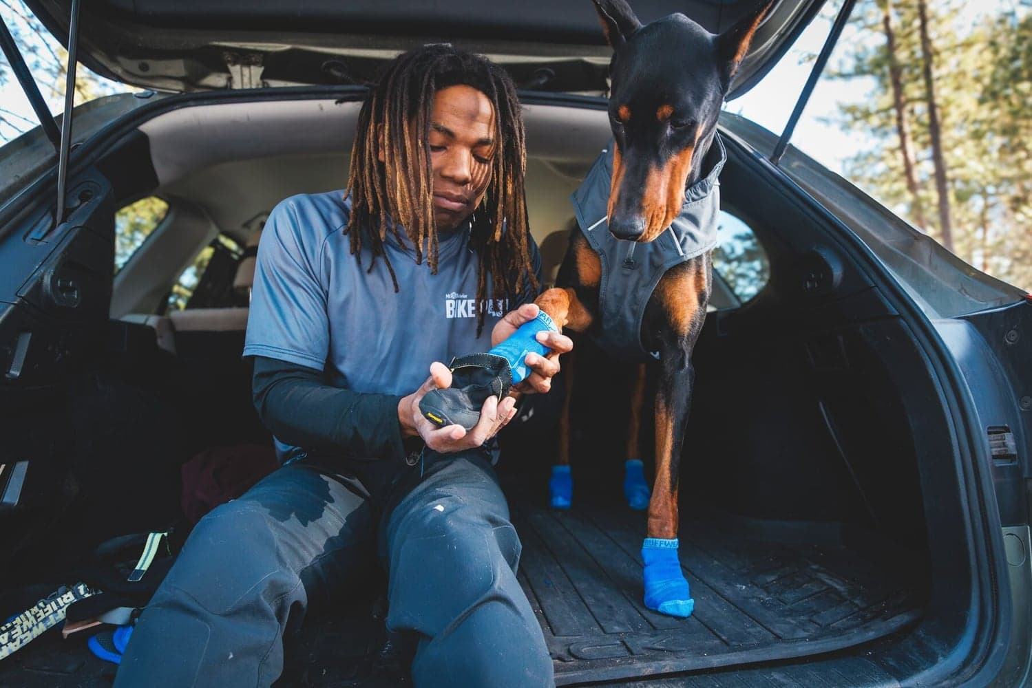 Bark'n Boot Socks Blue Pool, view: 3