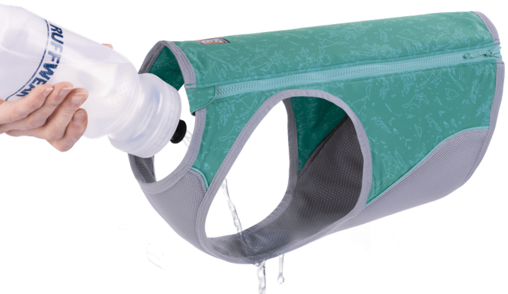 Swamp Cooler Zip Vest Aurora Teal, view: 2