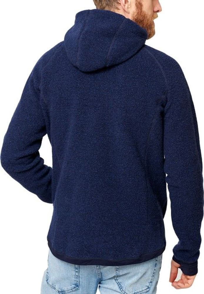 Men's Wool Pile Hoodie Navy, view: 1