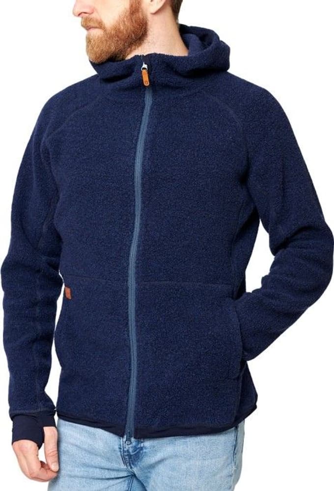 Men's Wool Pile Hoodie Navy, view: 0