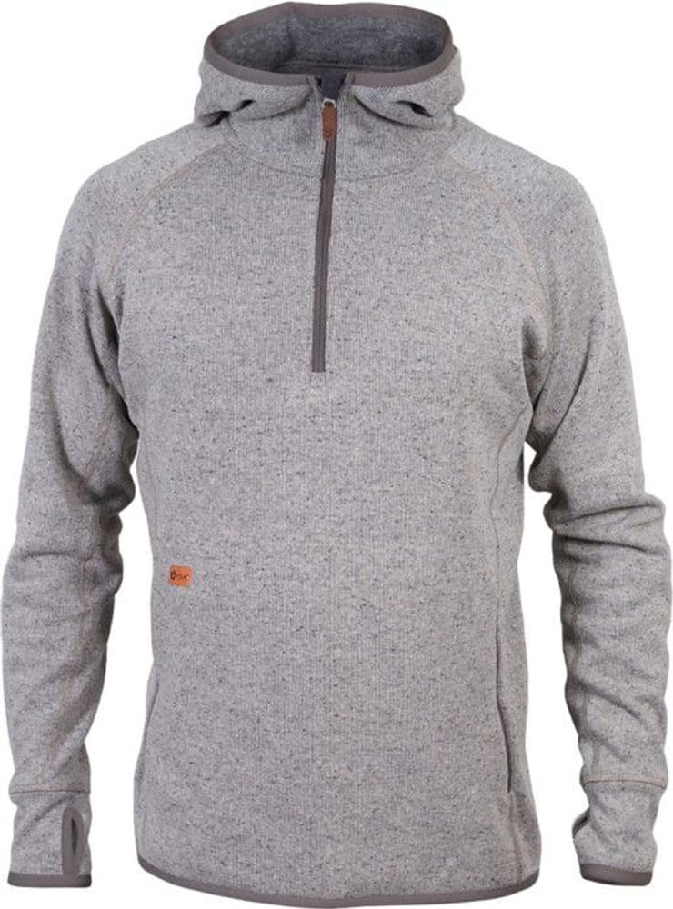 Mens Monk Pullover Wool Hoodie White Currant, view: 0