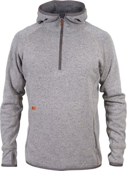 Mens Monk Pullover Wool Hoodie White Currant, view: 0