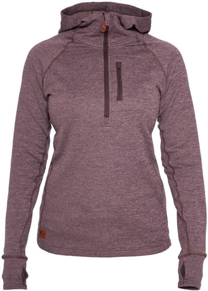 W's Mounter Merino Pullover Hoodie Plum, view: 0