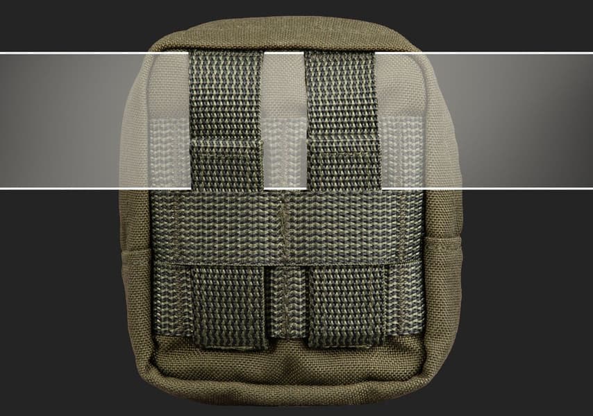 Zipped GP pouch 2x2 Brown, view: 2