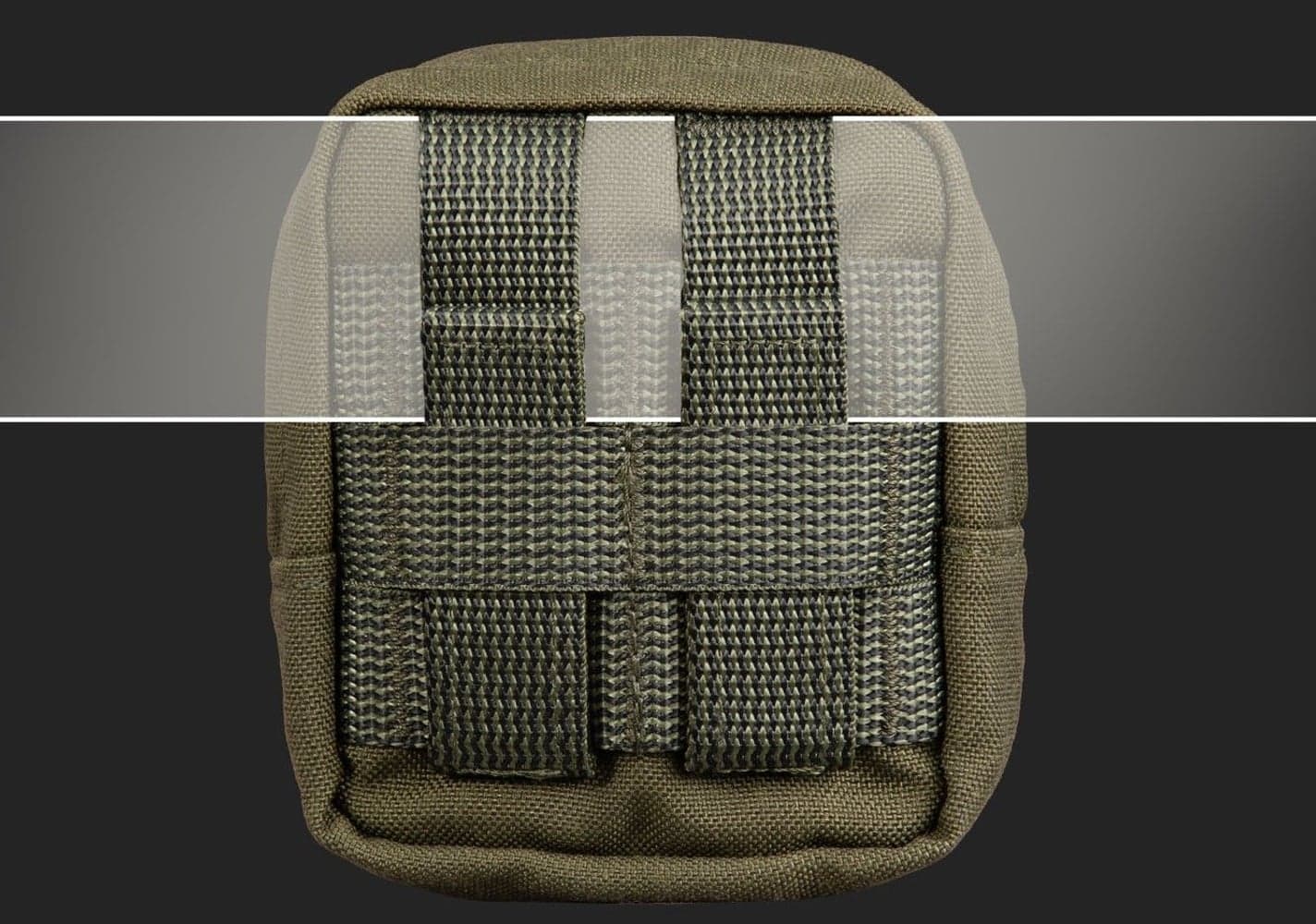 Zipped GP pouch 2x2 Black, view: 2