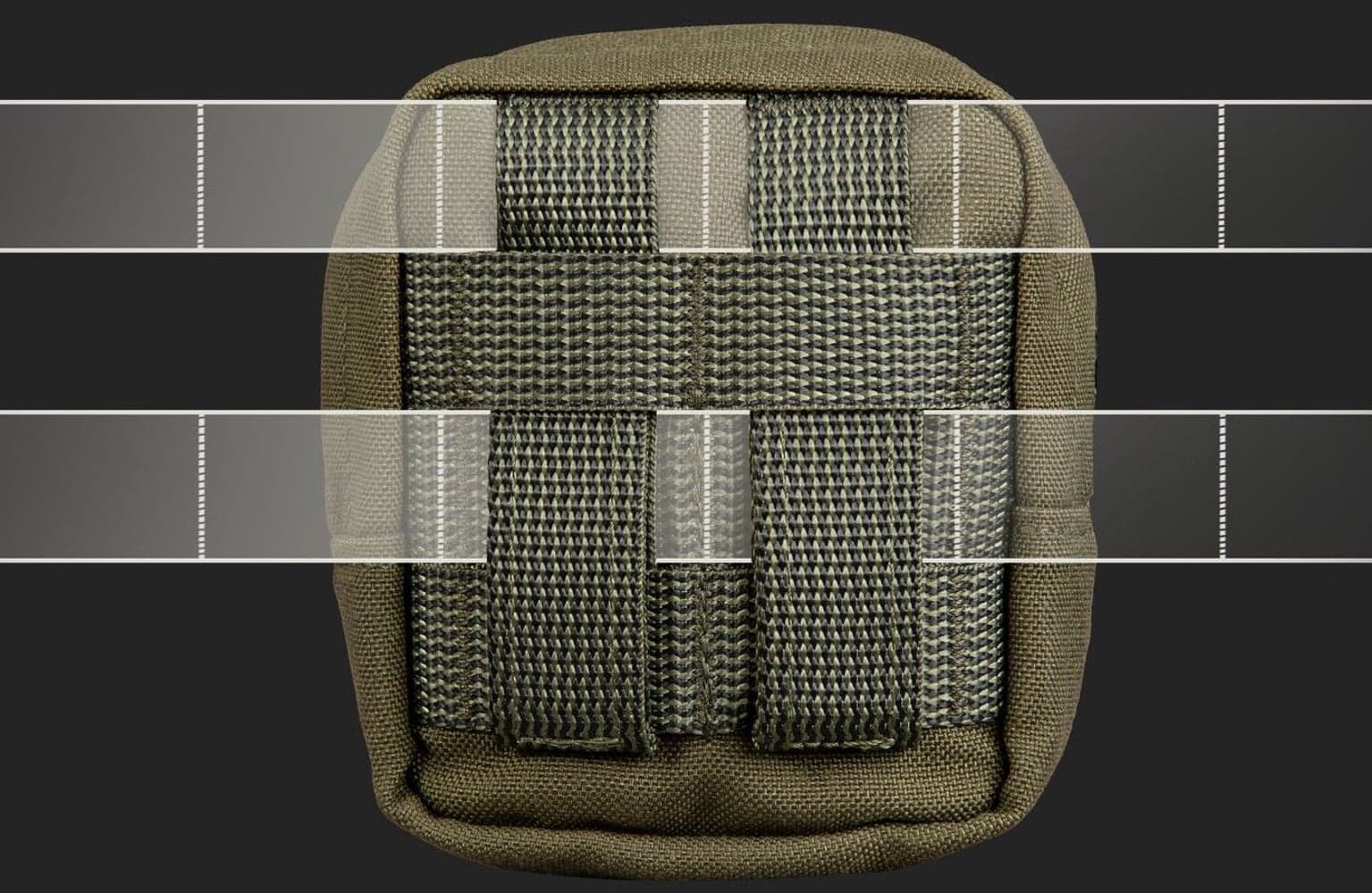 Zipped GP pouch 2x2 Black, view: 1