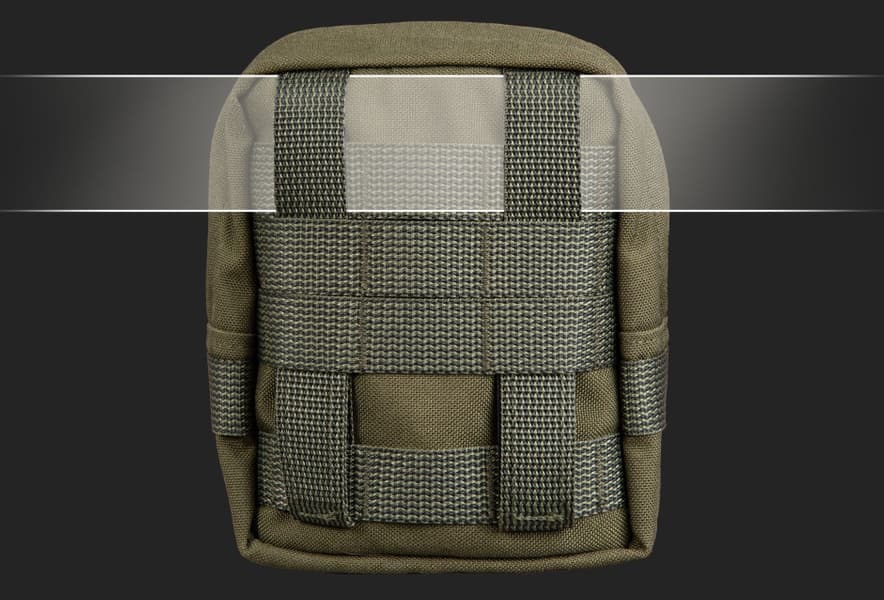 Zipped GP pouch 3x3 Black, view: 2