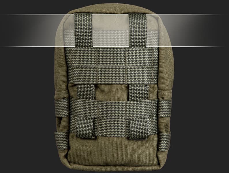 Zipped GP pouch 3x4 Black, view: 2