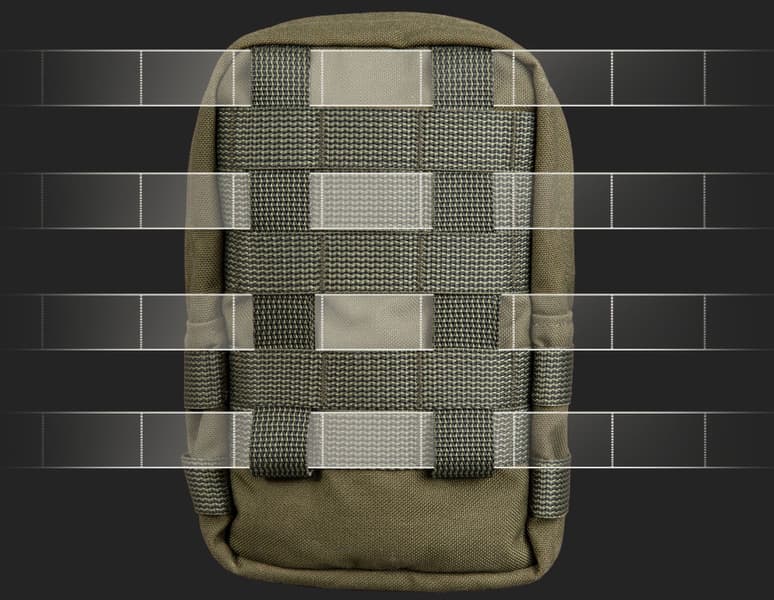 Zipped GP pouch 3x4 Black, view: 1