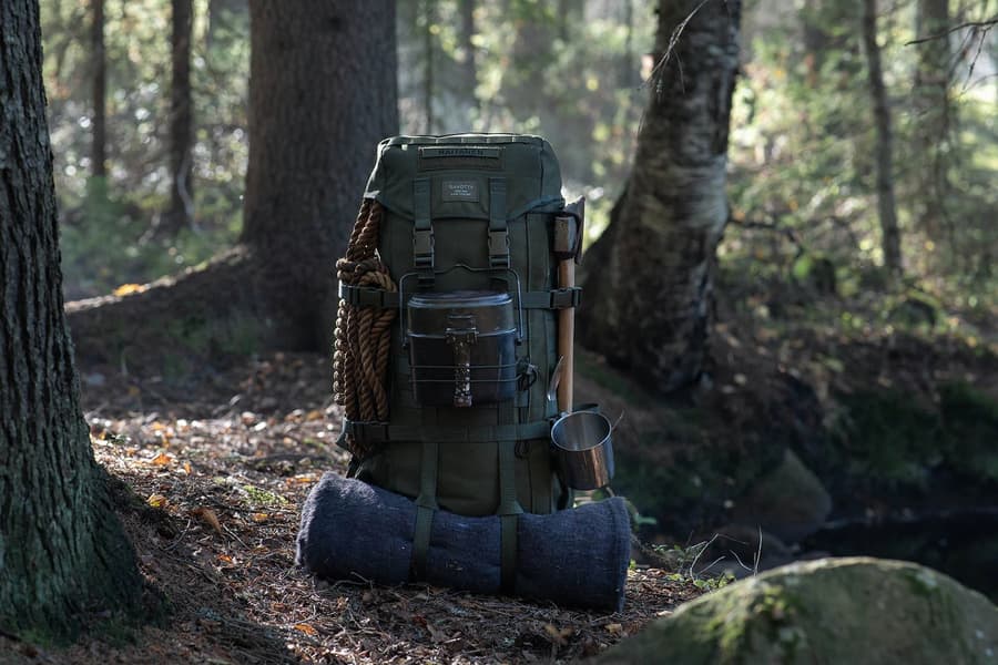 Jääkäri Backpack M Brown, view: 6