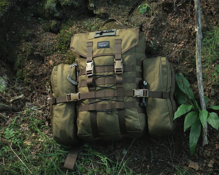Jääkäri Backpack S Brown, view: 2