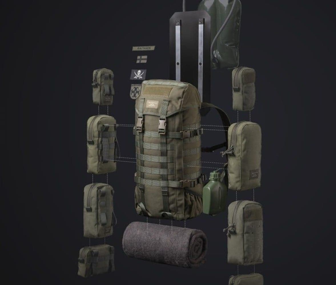 Jääkäri Backpack M 30L Green, view: 4