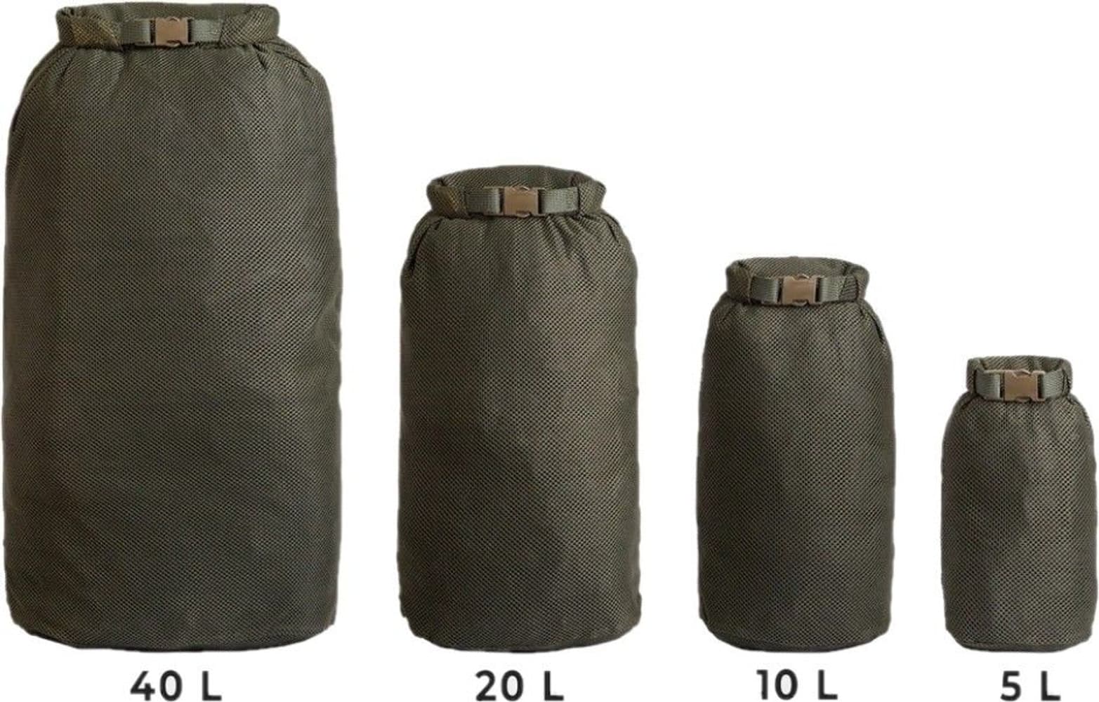 Rolltop Stuffsack Mesh 10L Green, view: 3