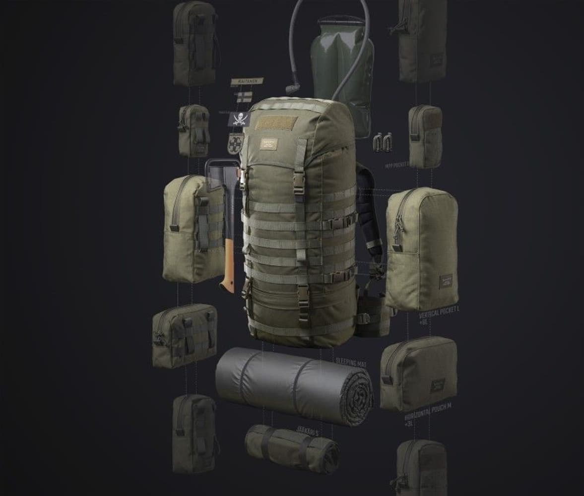Jääkäri Backpack L 55L M05 Camo, view: 6