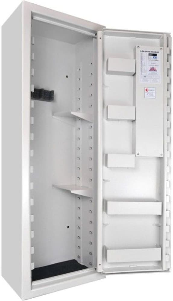 SP66 Vapenskåp Vit för 3-6 vapen med nyckel, view: 1