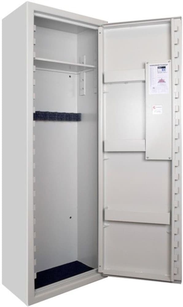 SP8E Vapenskåp Vit för 5-8 vapen med elkodlås, view: 1