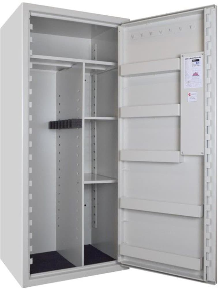 SP99E Vapenskåp Vit upp till 20 vapen med elkodlås, view: 2