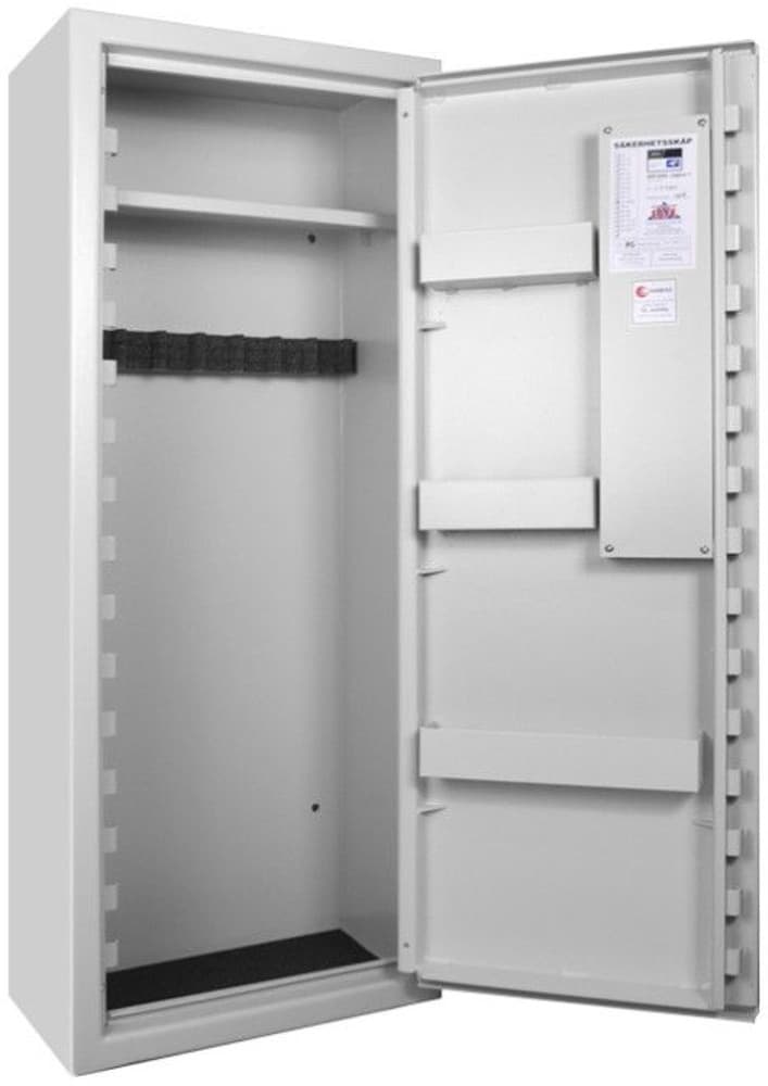 SP8E Mini Vapenskåp Vit för 4-8 vapen med elkodlås, view: 1