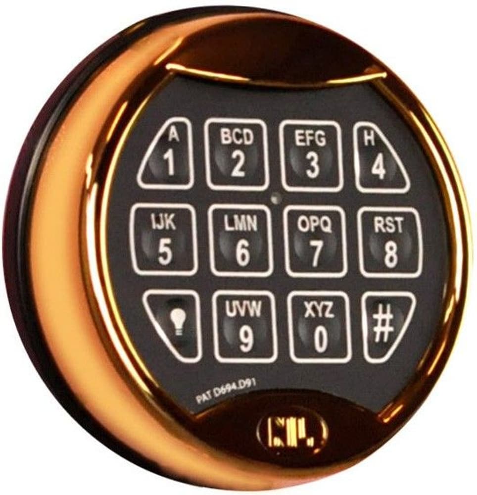 SP66E Vapenskåp Rosa för 3-6 vapen med elkodlås + LED lampa, view: 4