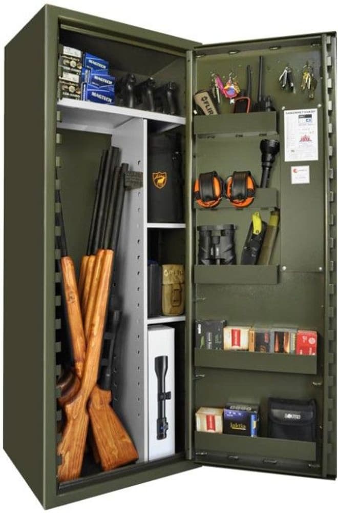 SP88E Grön för 8-16 vapen med elkodlås + Widforss keps + LED lampa, view: 0