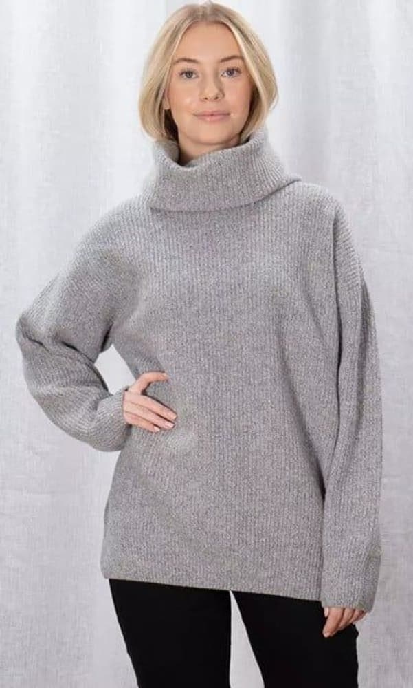 Sätila W's Surteby Polo Sweater Grey Melange, view: 1