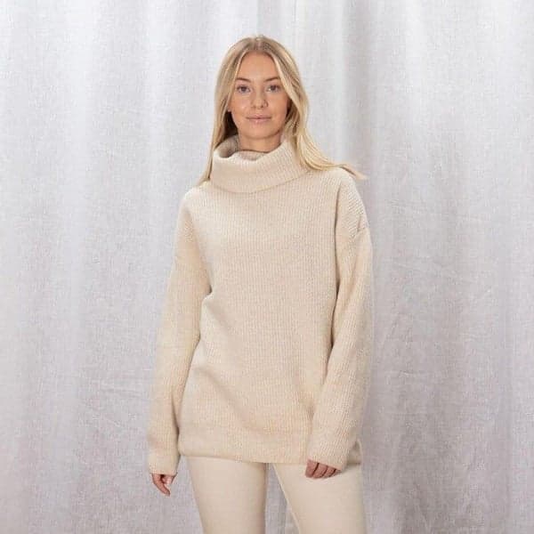Sätila W's Surteby Polo Sweater Off White, view: 1