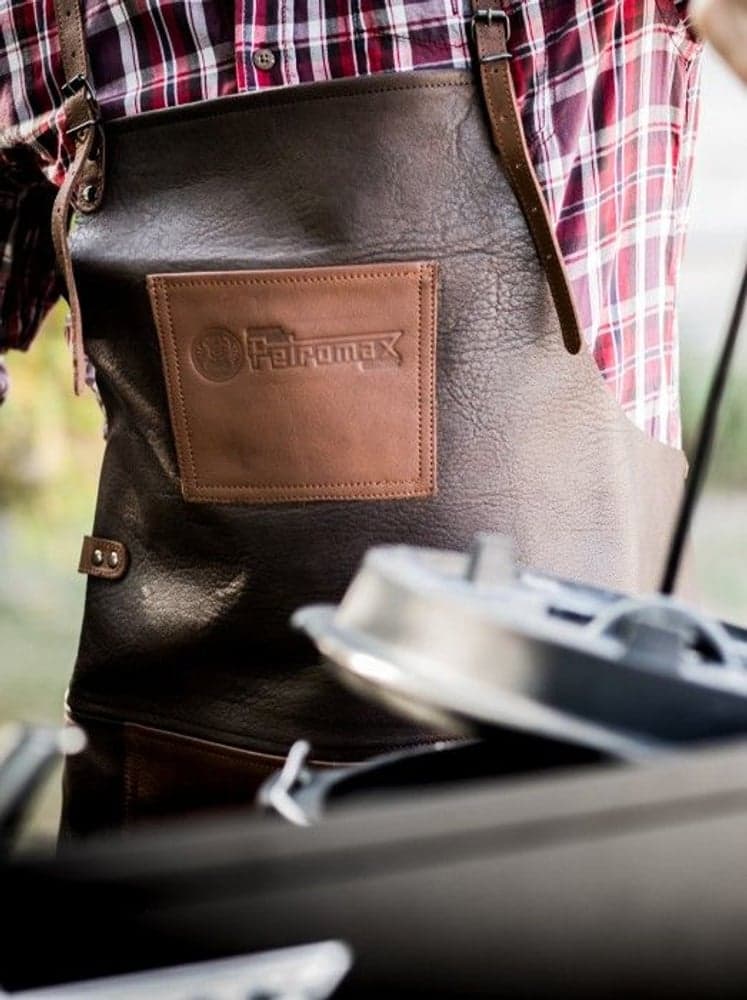 Buffalo Leather Apron with Cross Back Straps, view: 4