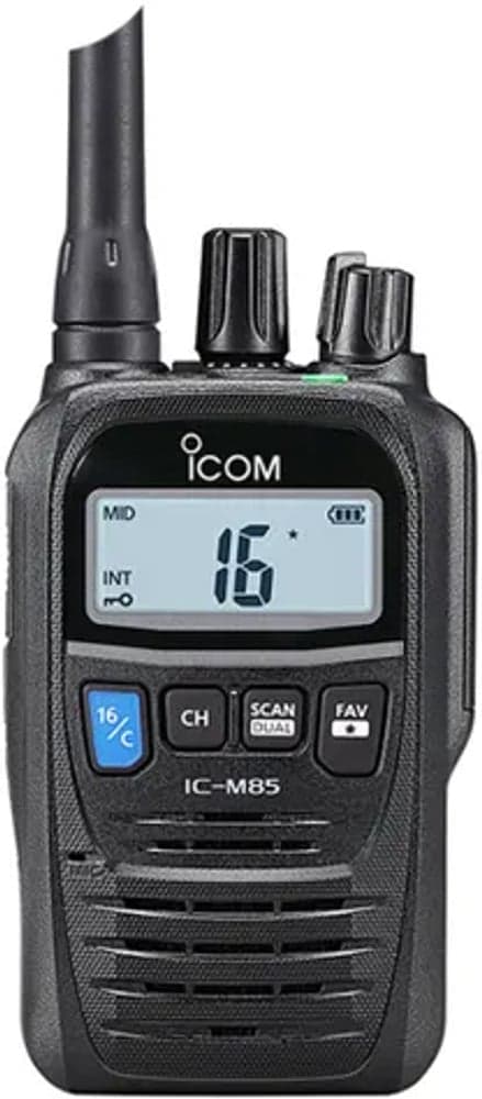 IC-M85E Hybrid Marin/Jaktradio Svart, view: 1