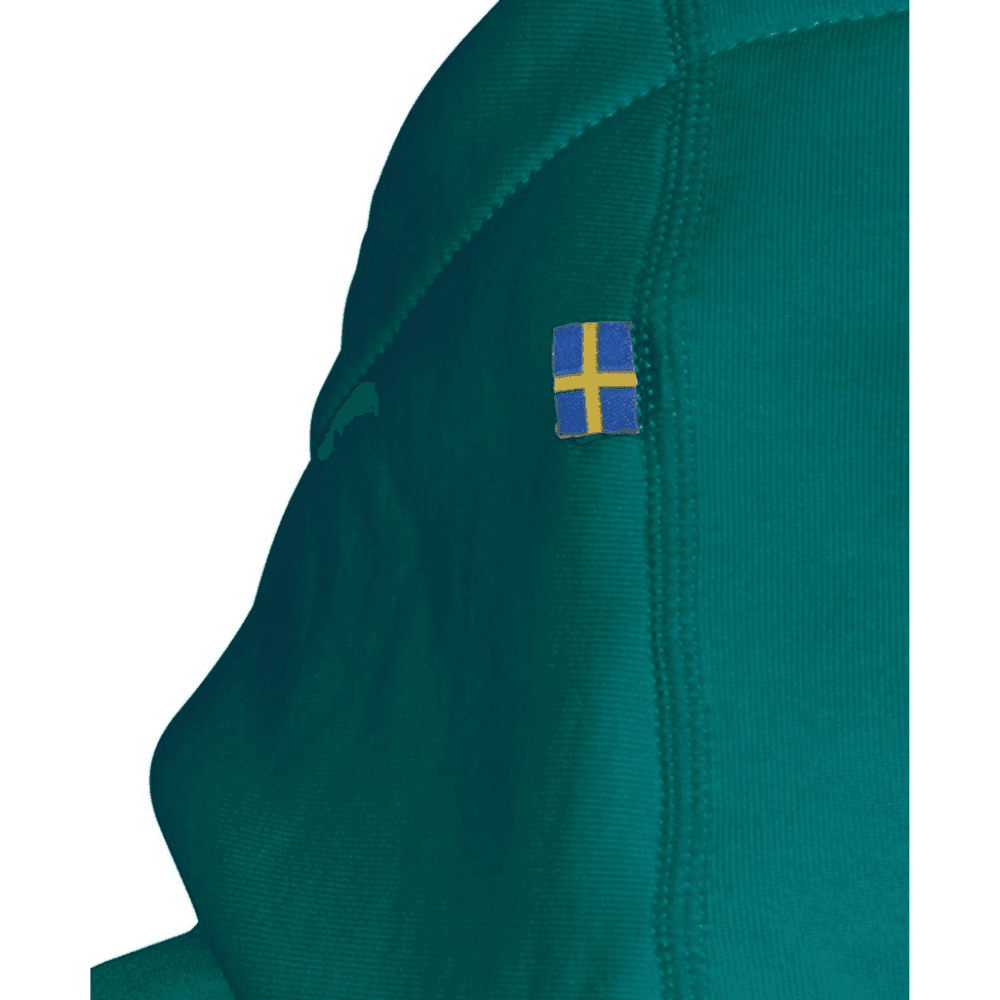 Panda Hoodie Kids Emerald Green, view: 3