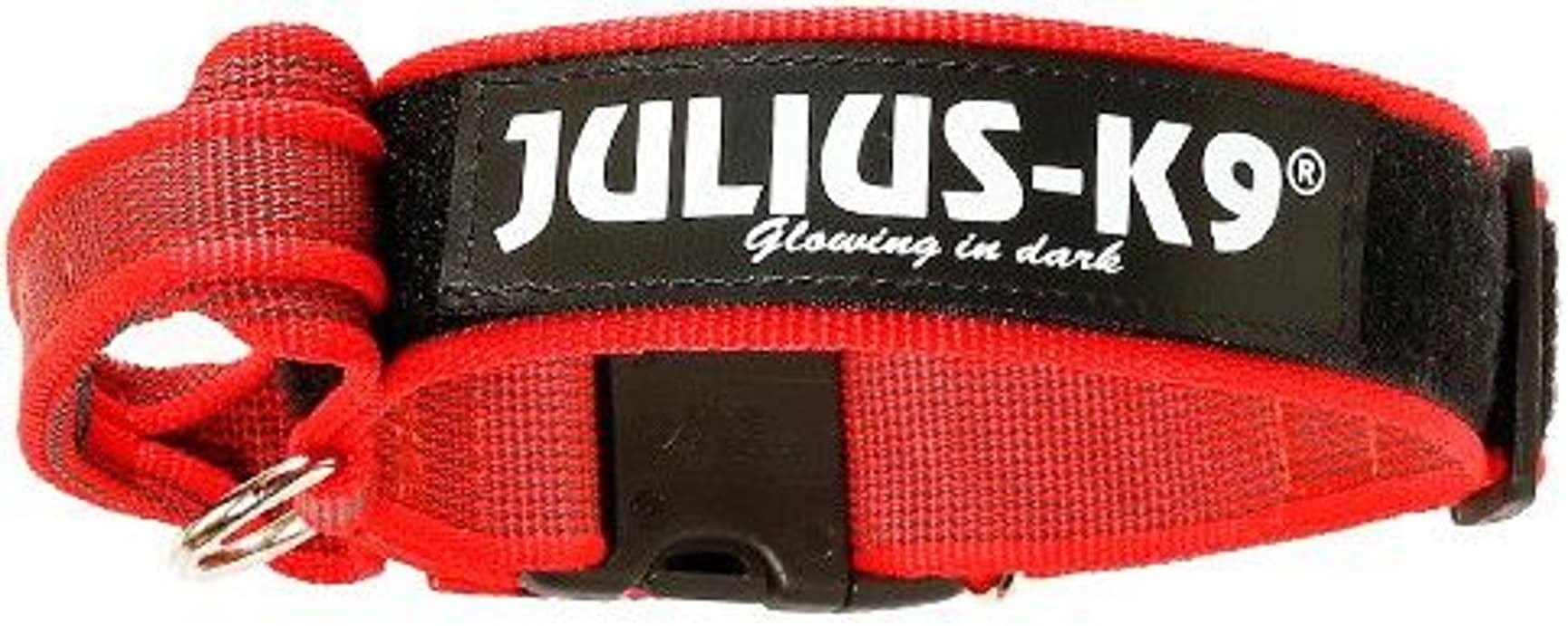 Julius-K9 Color&Gray® Collar w. Handle and Safety Lock Red, view: 0