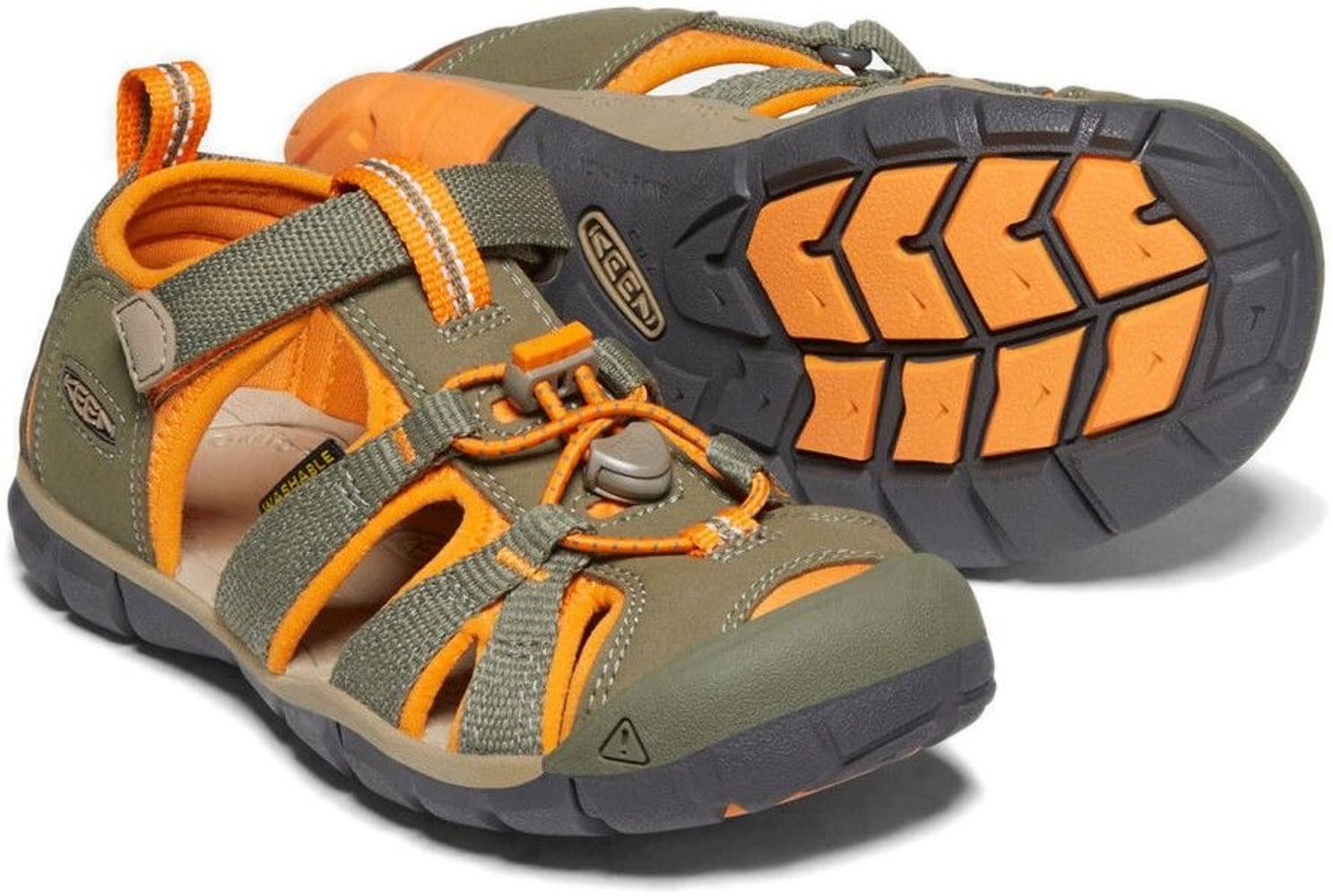 Keen Kids Seacamp II CNX Dusty Olive/Rust Orange, view: 1