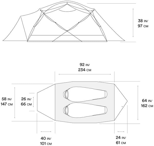 Trango 2 Tent Alpine Red, view: 6