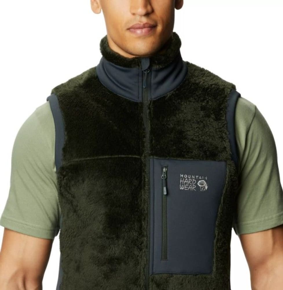 M's Monkey Fleece Vest Black Sage, view: 2
