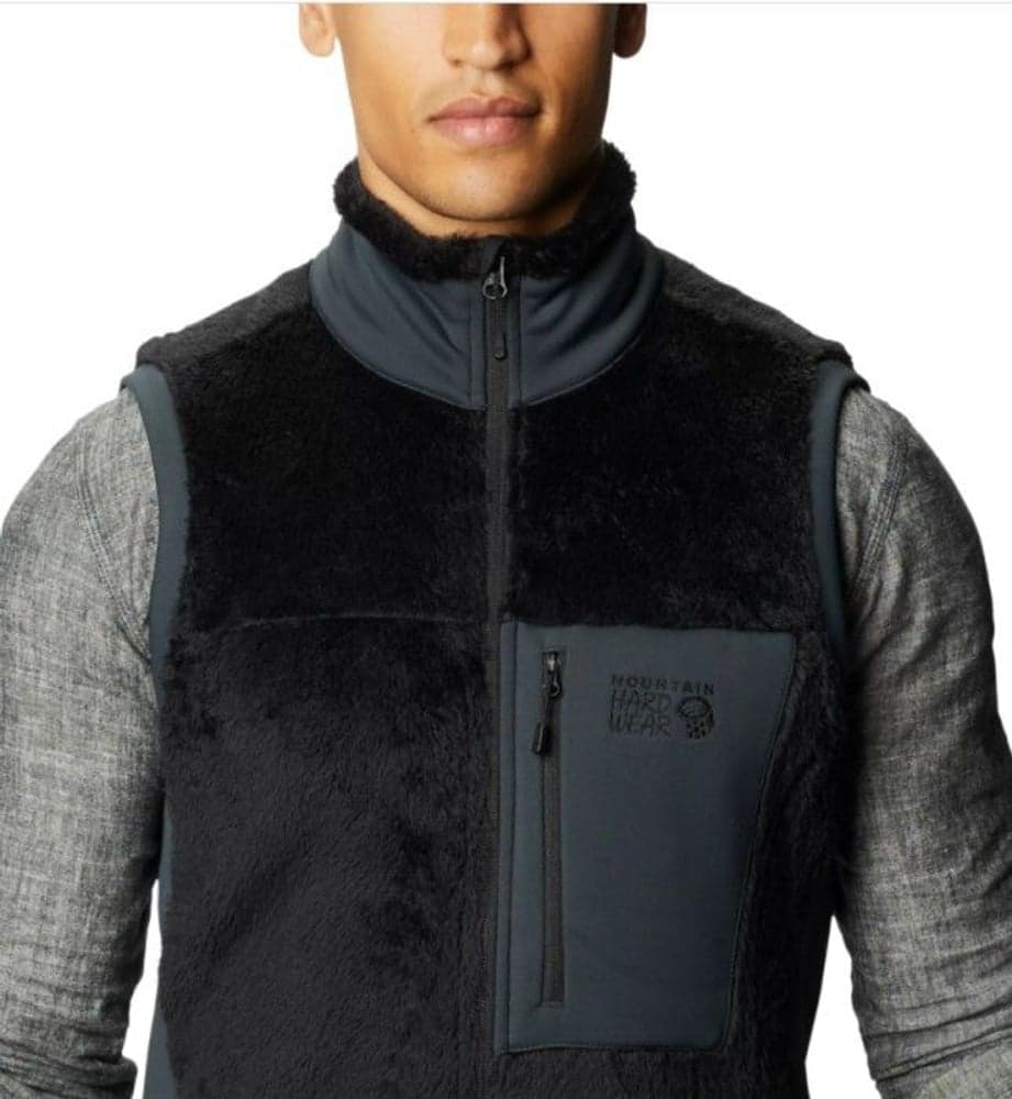 M's Monkey Fleece Vest Black, view: 2