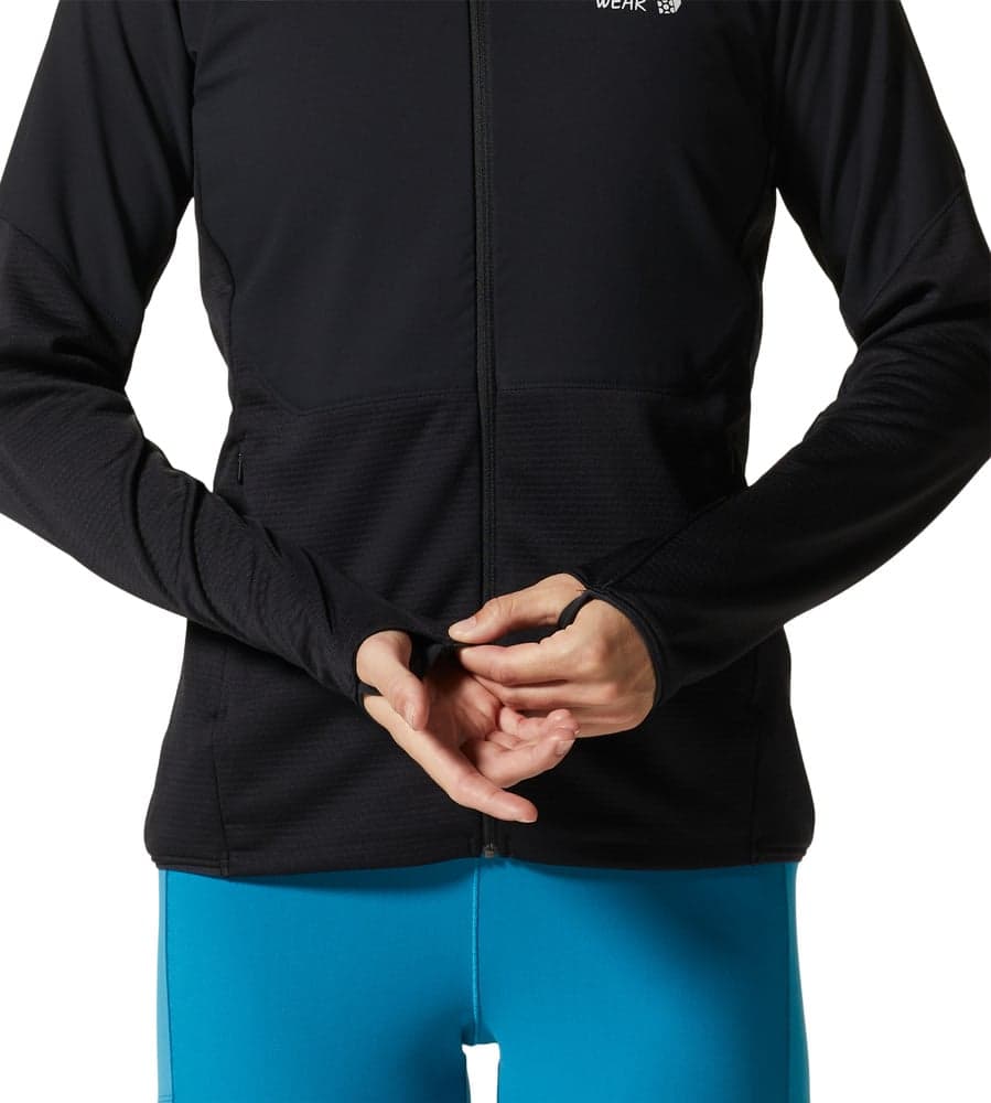 W's Stratus Range Full Zip Hoody Black, view: 4